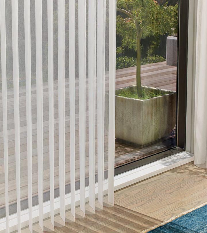 window treatments for sliding glass doors sheer shades verticals in Cleveland OH