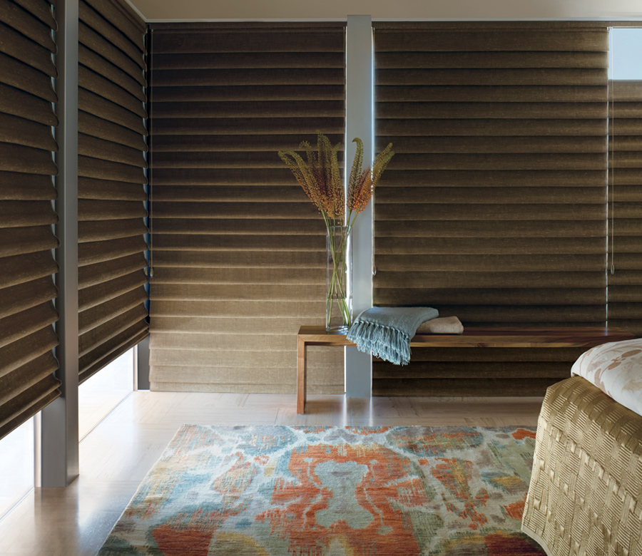 bedroom shades with room darkening floor to ceiling window Cleveland OH