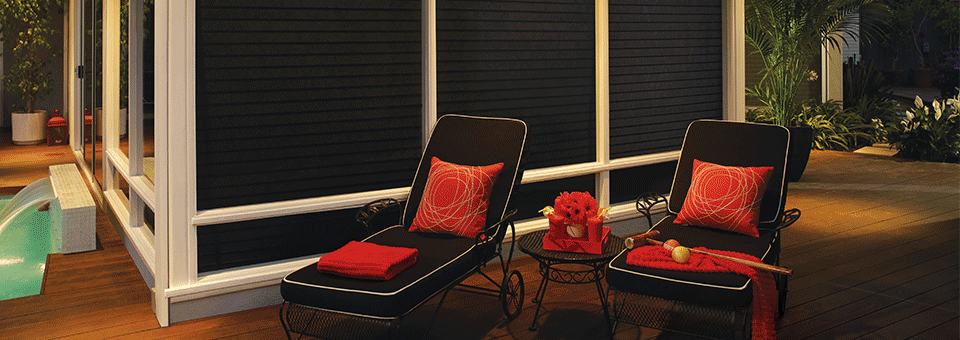 Nantucket Shades for Outdoor Living Timan Custom Window Treatments