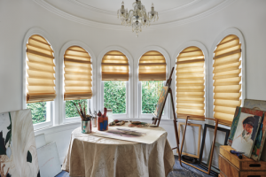 roman shade style vignette