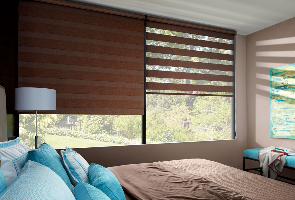 designer banded shades offer bedroom room darkening and blackout shades Rocky River 44116
