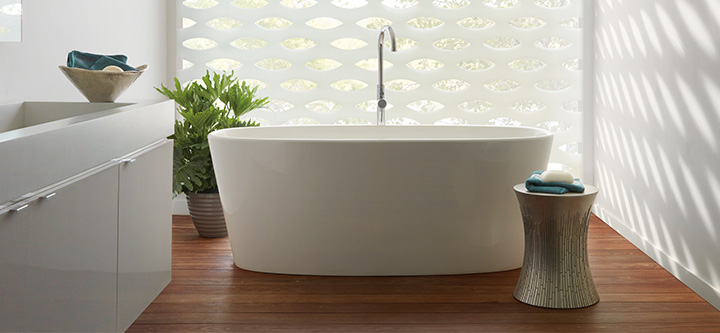 Bathroom large window treatments Hunter Douglas Designer Banded Roller Shades Cleveland