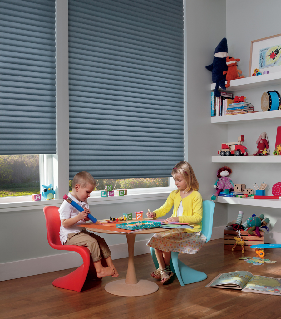 child safe blinds for playroom Hunter Douglas Chagrin Falls 44022