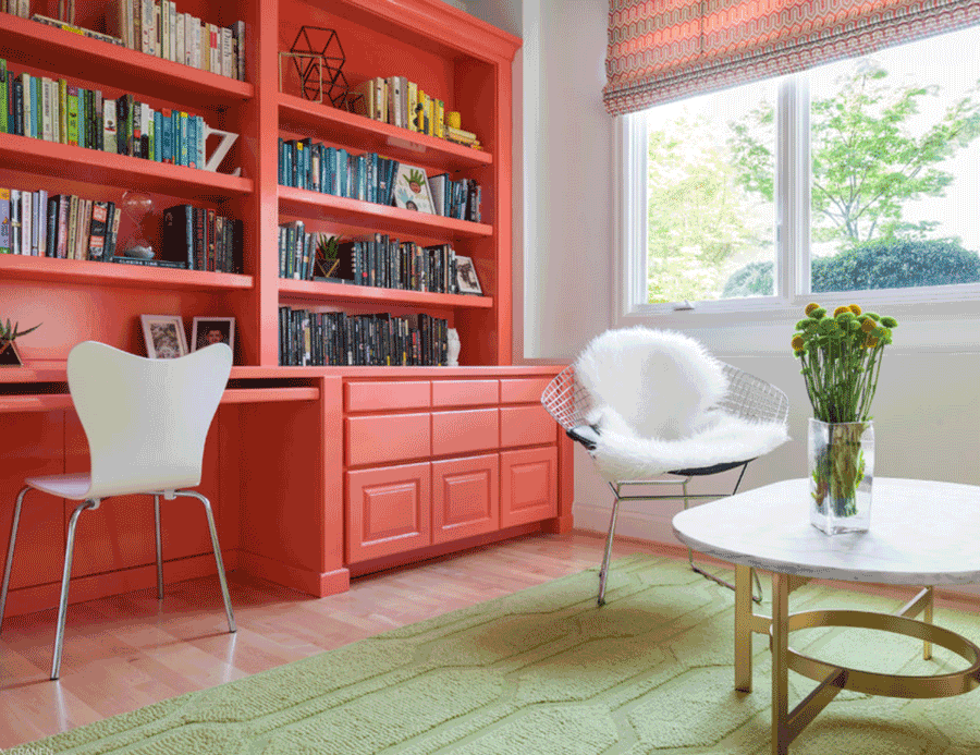 Living Coral office style
