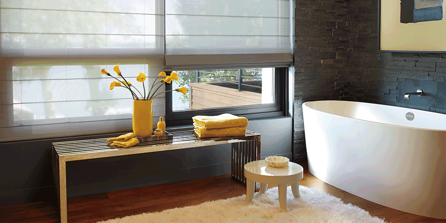 hygge home comfort bathroom light filtering shades Rocky River OH