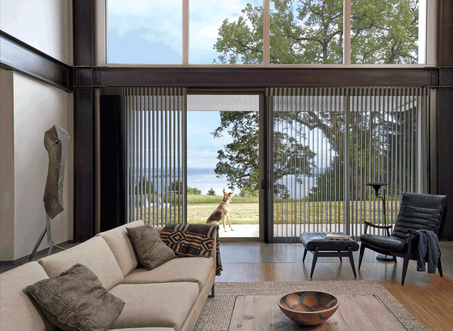 sliding glass door window treatments Hunter Douglas Cleveland 44125