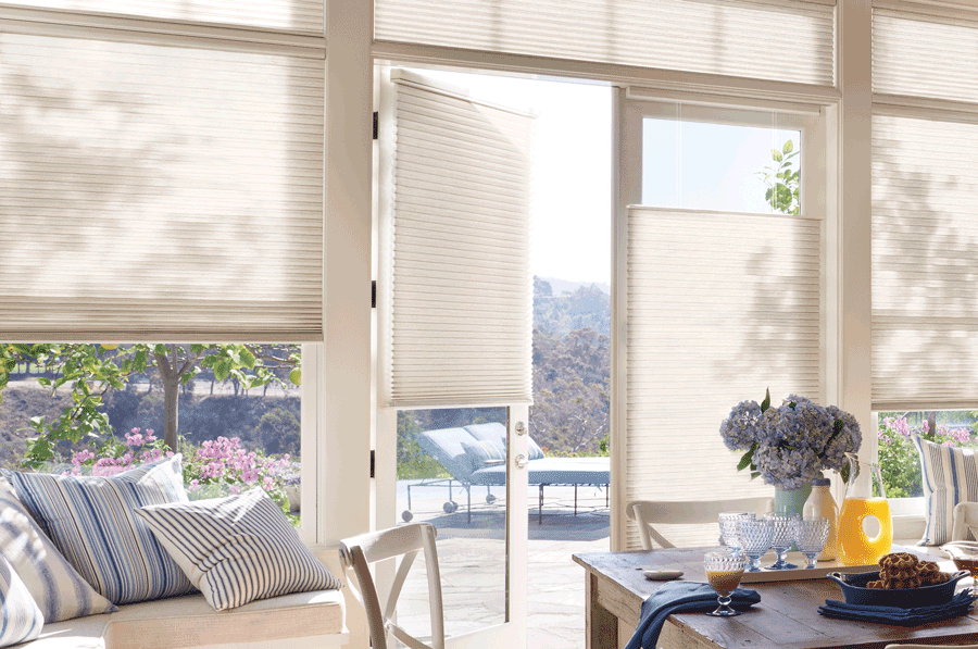  door window treatments Hunter Douglas Lyndhurst