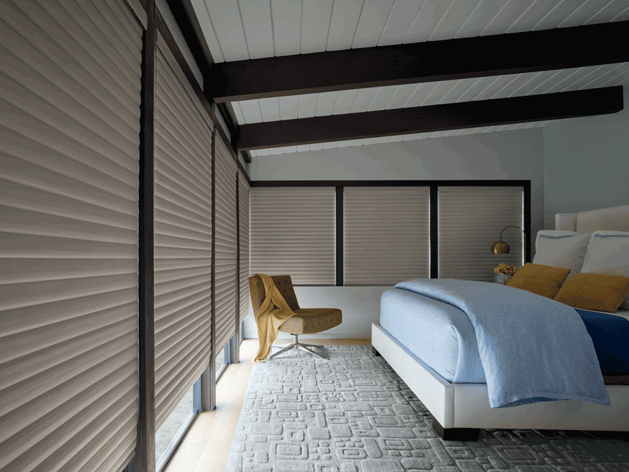 automated shades move to room darkening with apple homekit Hunter Douglas Chagrin Falls 44022