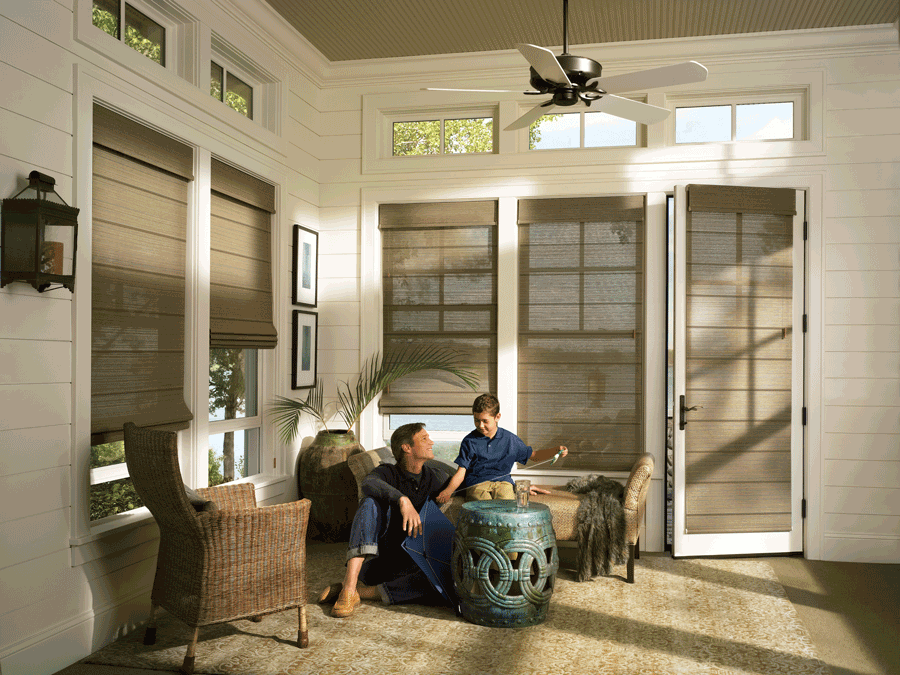 whole home decorating for woven textures roller shades for patio doors Cleveland OH