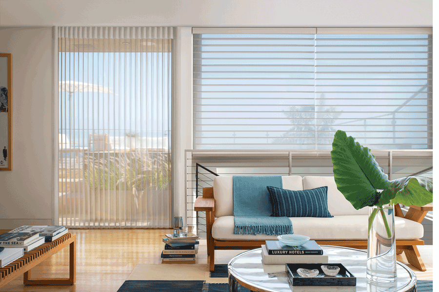 silhouette and luminette sheer shades that match throughout your home