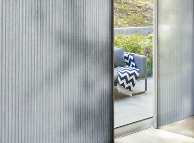 gray vertical cellular shades for sliding doors Chagrin Falls OH