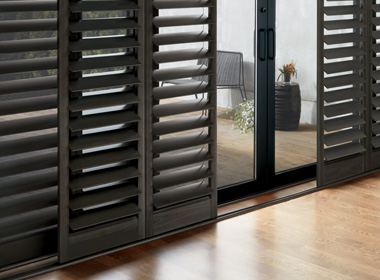 real wood shutters for sliding glass doors Chagrin Falls OH