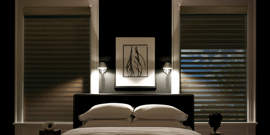 room darkening motorized window treatments solve window problems Cleveland OH
