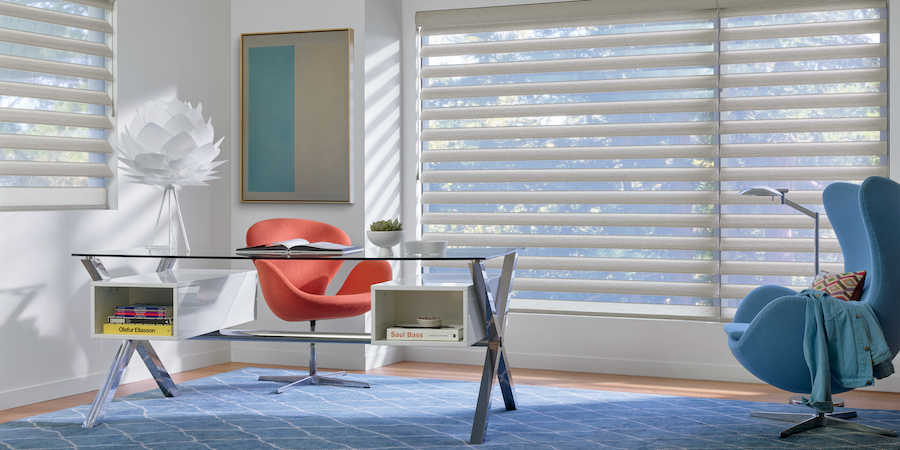 The Pirouette window shades.