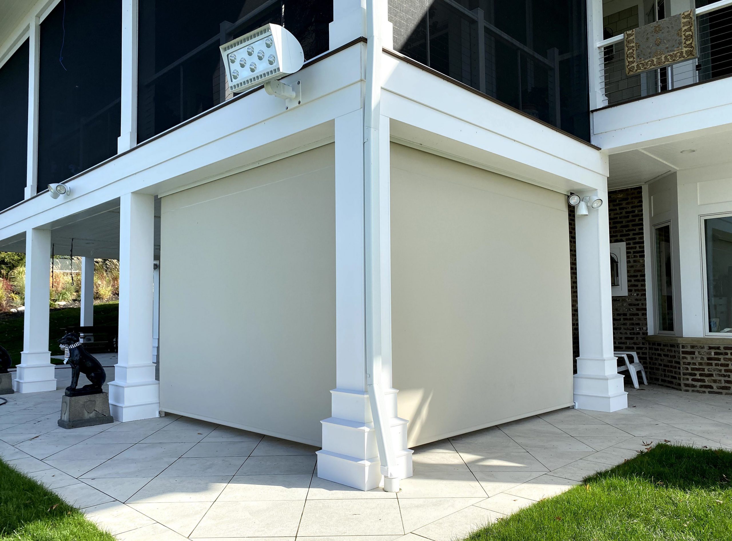 outdoor patio and light blocking roller shades in Chagrin Falls OH