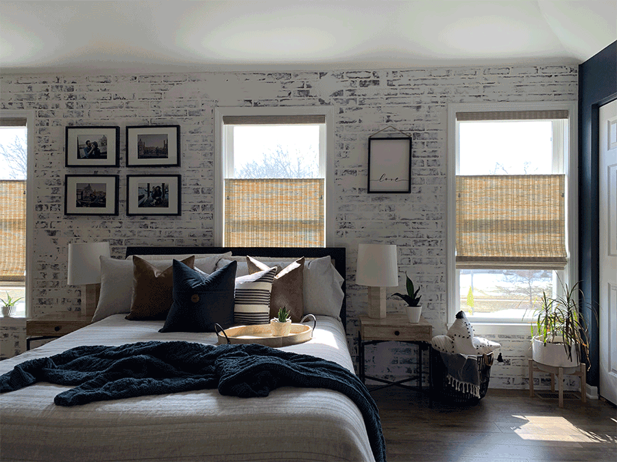 South facing windows with shades in Rocky River OH