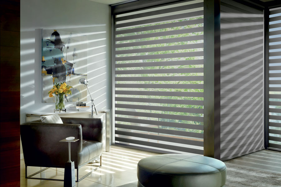 Eastward windows with roller shades in Cleveland OH