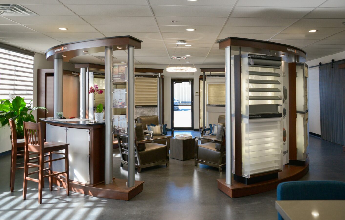 timan window treatments interior of showroom on willow parkway in Cleveland