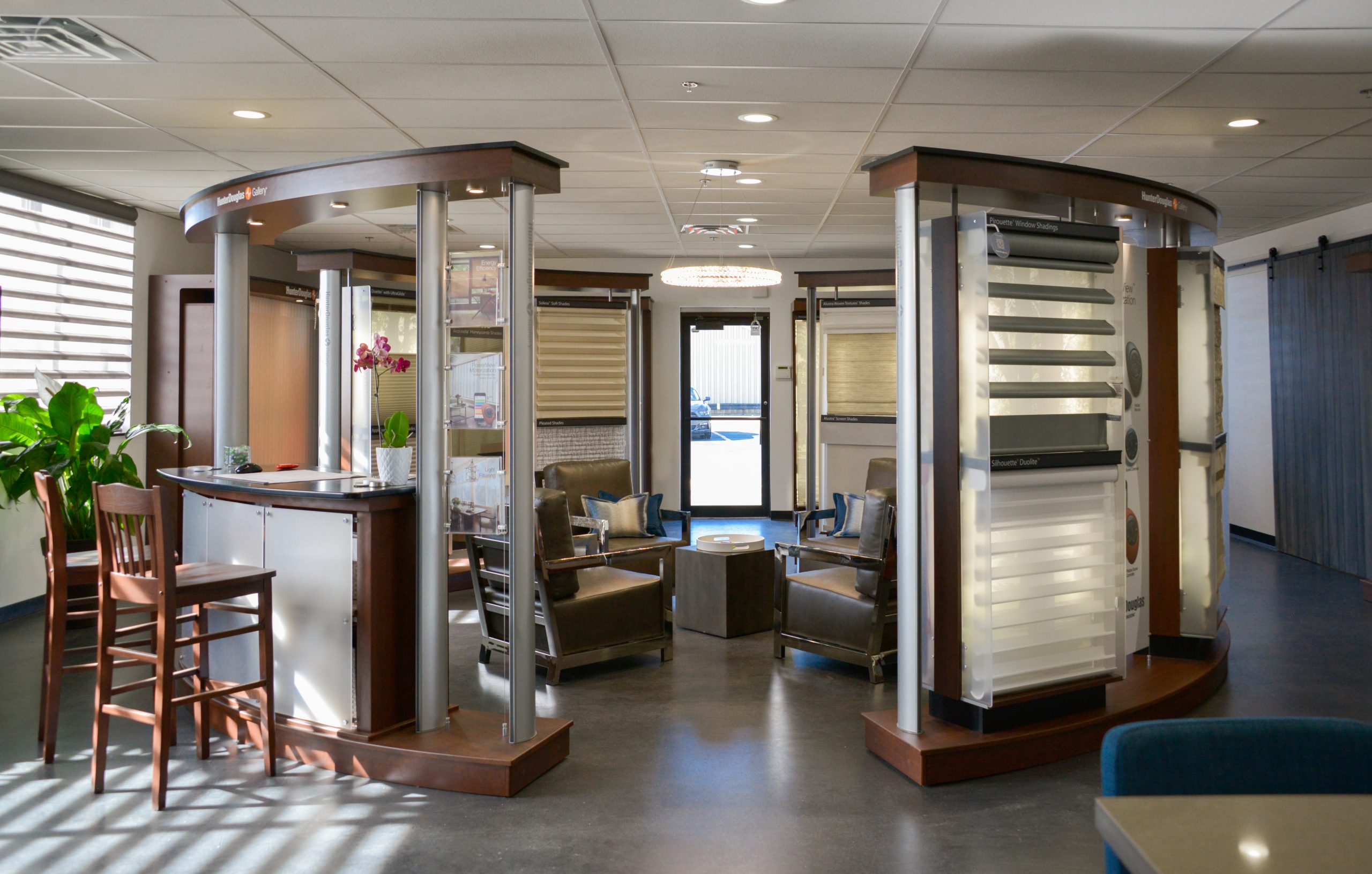 timan window treatments interior of showroom on willow parkway in Cleveland