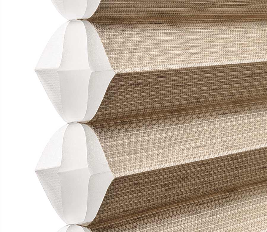 detail of beige cellular window shades Cleveland, OH