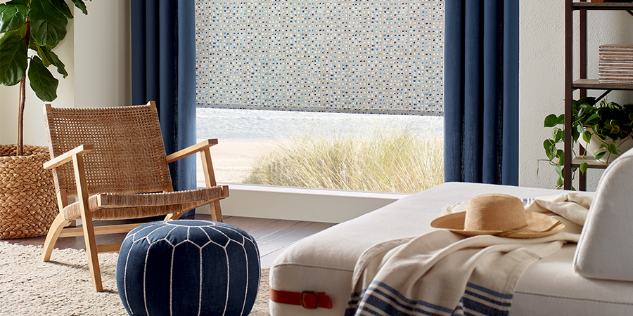 layering draperies in Cleveland home