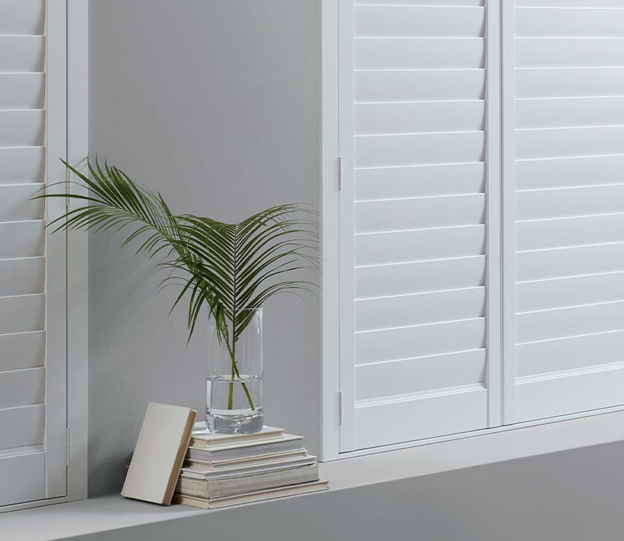 detail of closed energy efficient shutters in Cleveland, OH