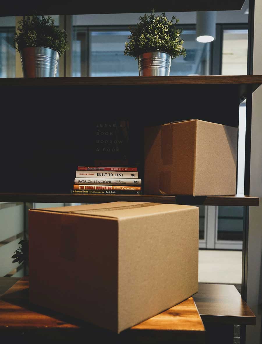 empty boxes styling a new home in cleveland, oh