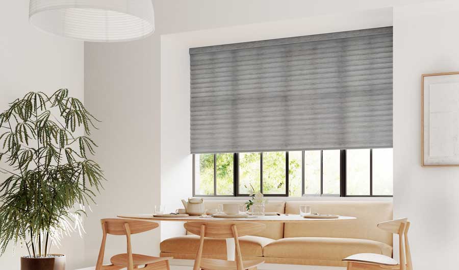 breakfast nook with kitchen window coverings in cleveland, oh