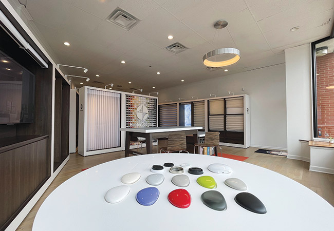 rocky river window treatment showroom for hunter douglas shades