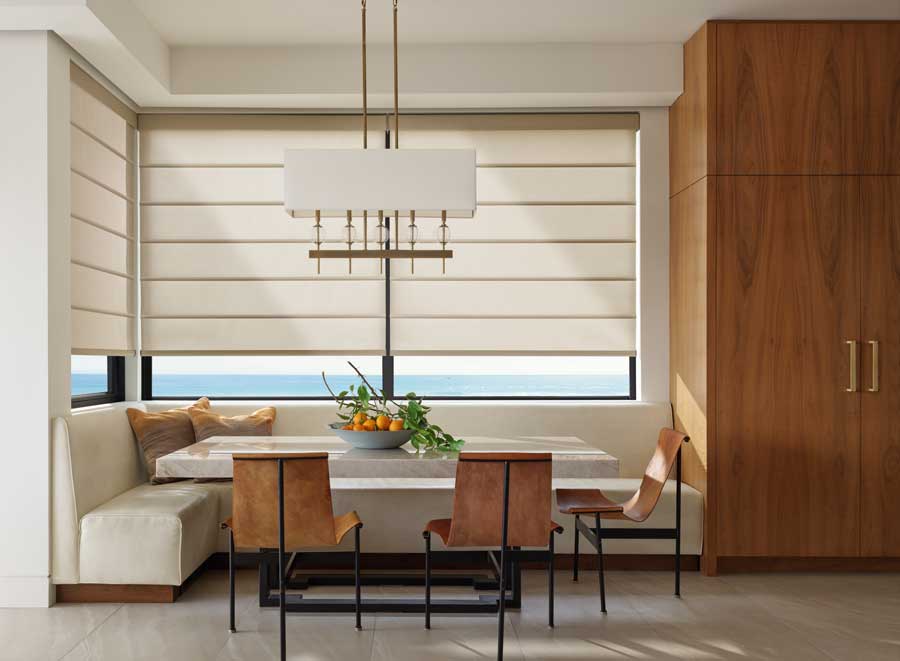 Alustra® Architectural Shades in a ktichenette