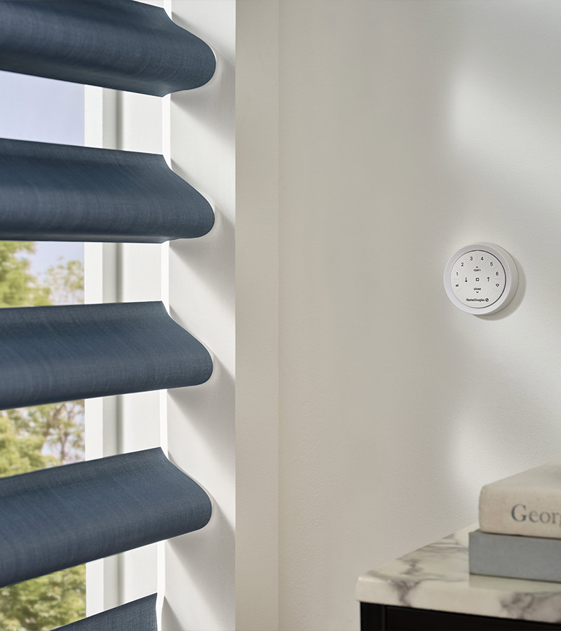 wall mounted remote for blue automated window shades