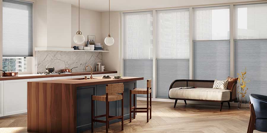 Rocky River Ohio home for large window coverings ideas