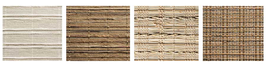 woven textures fabrics for bamboo shades