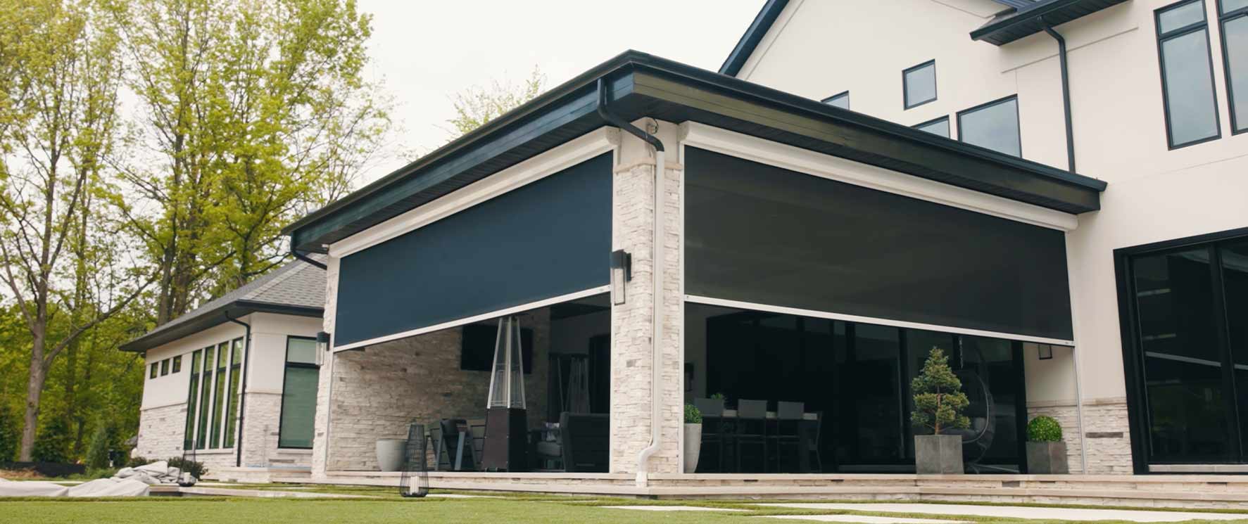 motorized exterior shades in Chagrin Falls