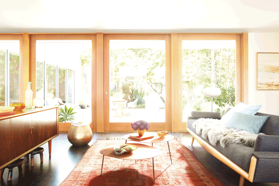 window treatment process from bare windows to covered windows
