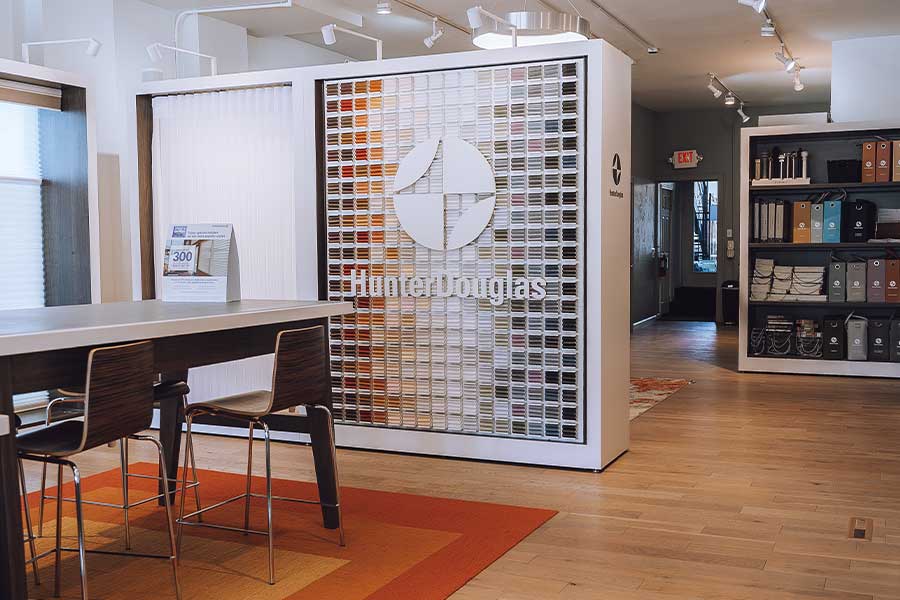 Timan window treatment showroom in Northeastern Ohio