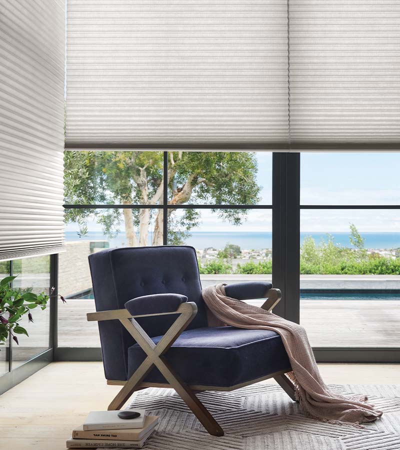 duette honeycomb motorized cellular shades on hard to reach windows timan and co timan window coverings
