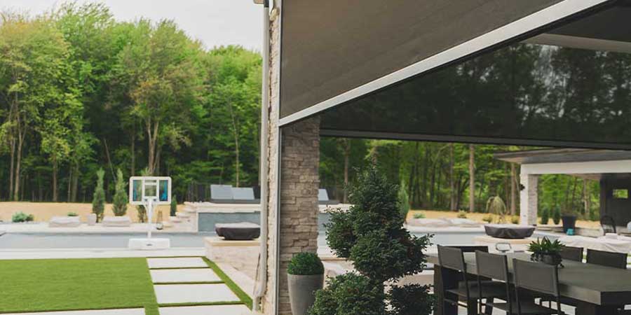 extend the season outdoors with screen shades