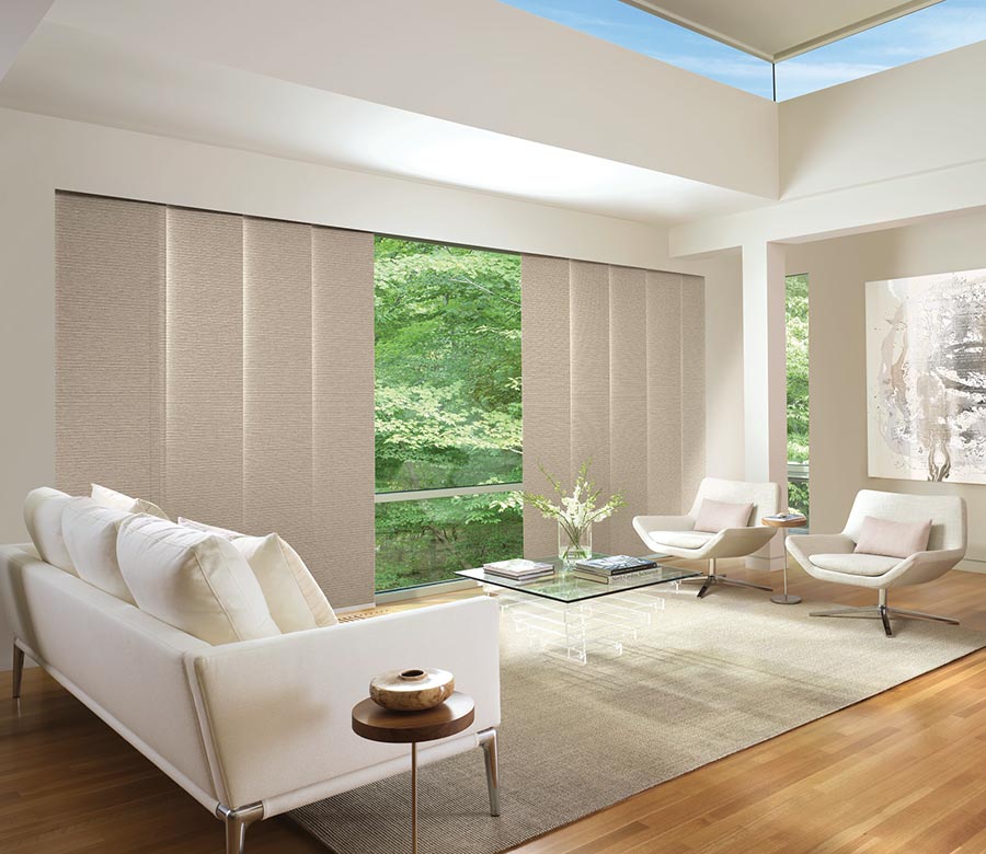 split stack blinds large window patio door shade